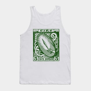 Sword Of Light / Vintage Irish Postage Stamp Design Tank Top